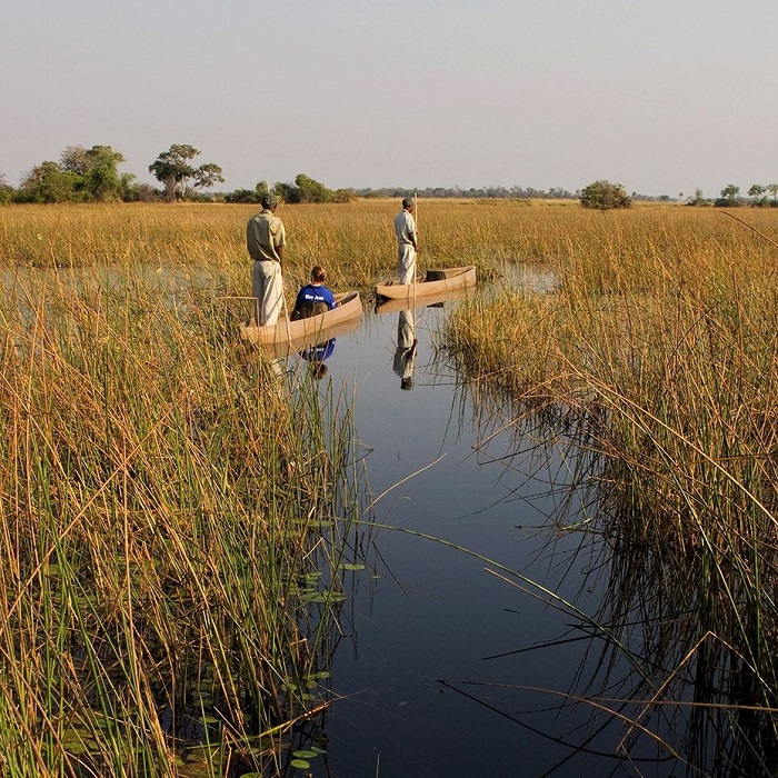 Kanana Camp, Mekoro safari, travel by mokoro in the Okavango