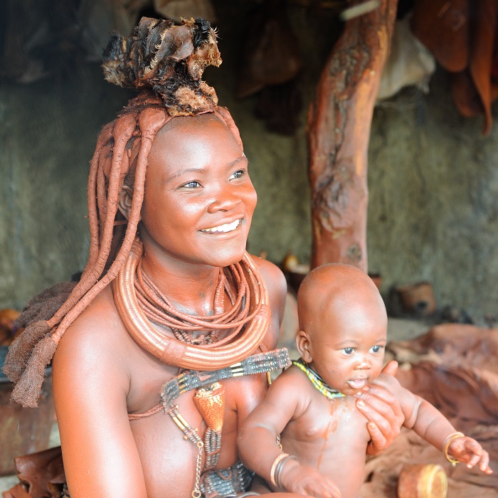 Himba woman, Himba tours, Kaokoveld overland, Hiking in the Kaokoveld