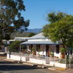 Calitzdorp, port in South Africa, R62 route Klein Karoo