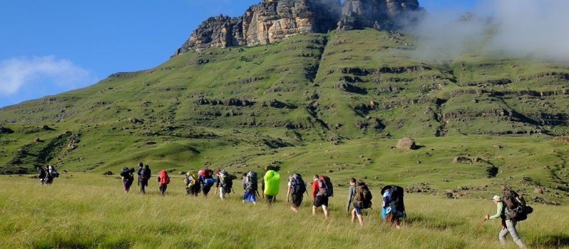British School of Kuwait, Gold Duke of Edinburgh Award in South Africa, DofE in the Drakensberg